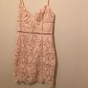 Light pink, lace dress